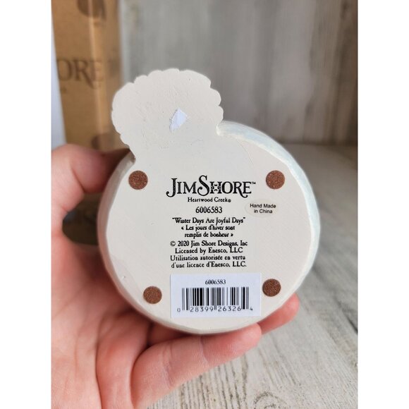 Jim shore NEW 6006583 Winter days are joyful RARE days Xmas figure enesco - Picture 7 of 8